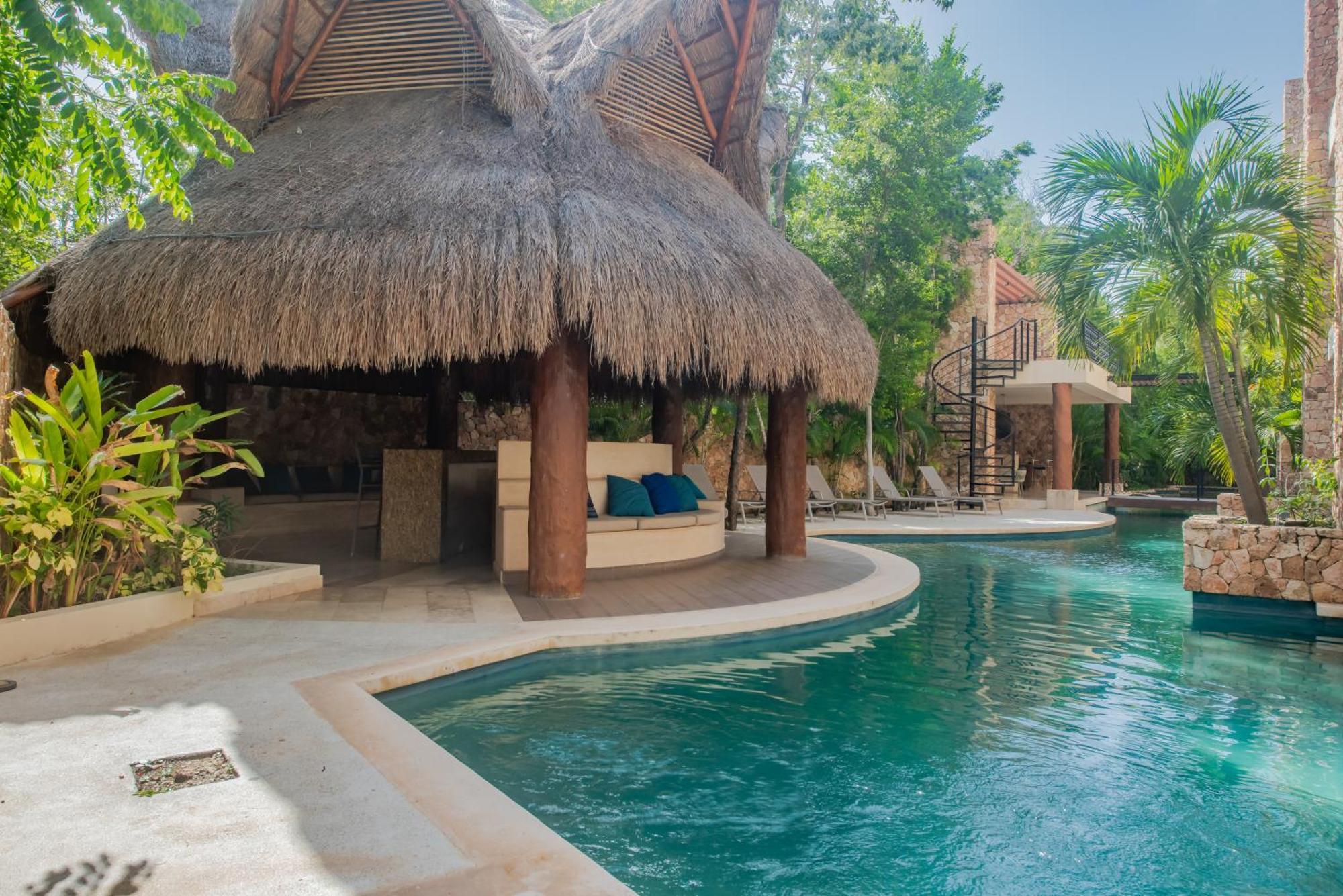 Luxury Aldea Zama 2Bed - 2Bat Apartment Private Terrace & Swim Up Tulum Extérieur photo